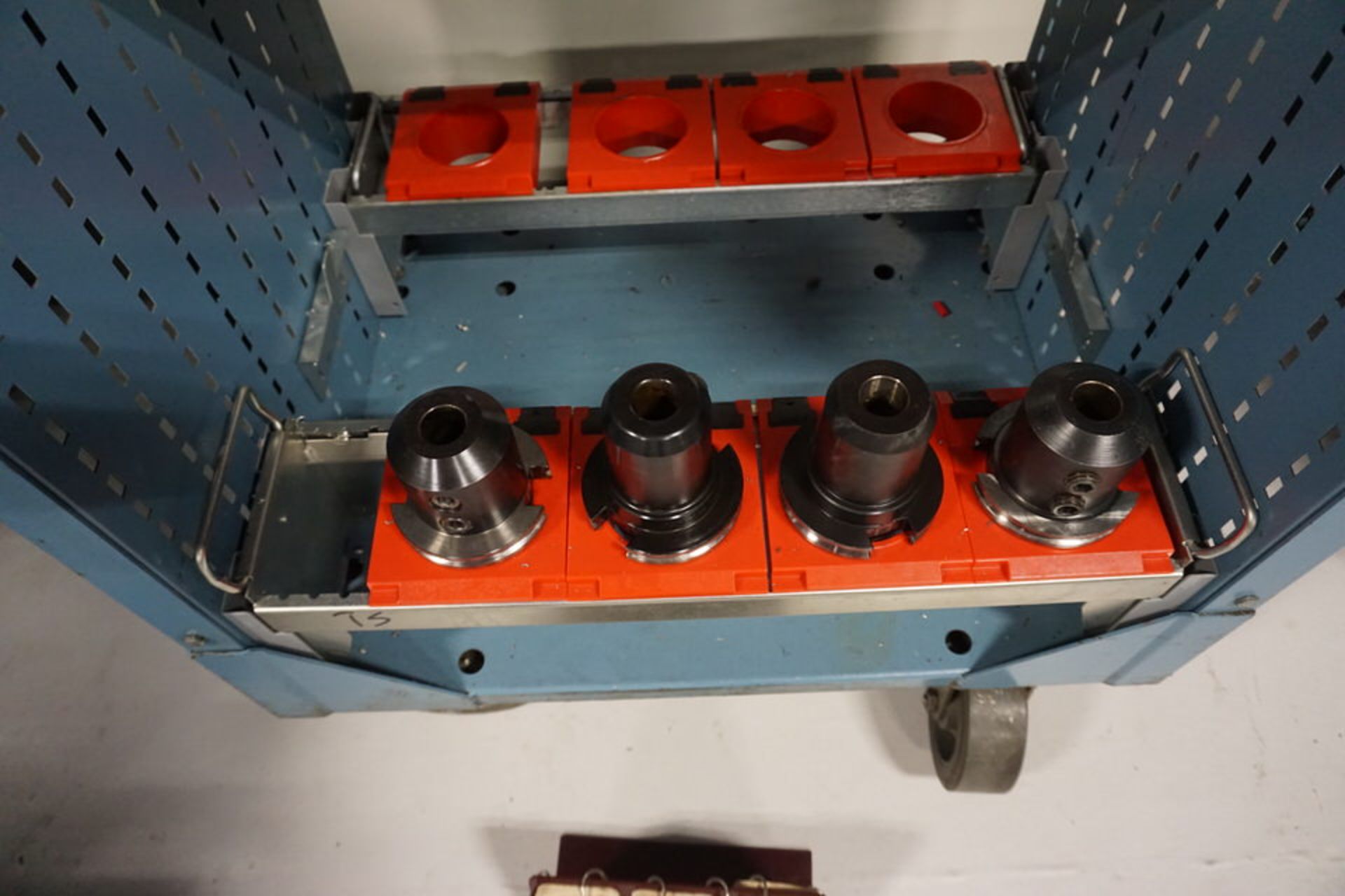 Portable 50 Taper Tool Rack w/ Approx (19) Toolholders - Image 4 of 4
