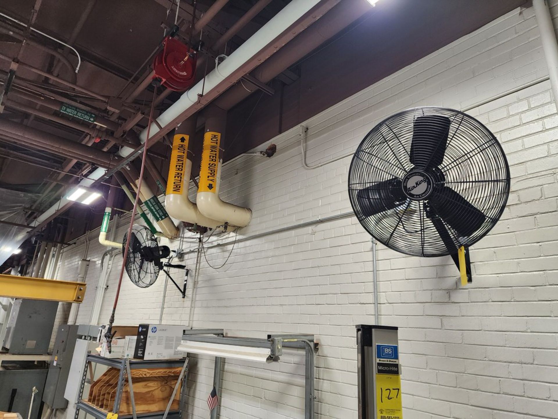 (4) Mounted Wall Fans (Location: Chem Shop Area) - Image 4 of 4