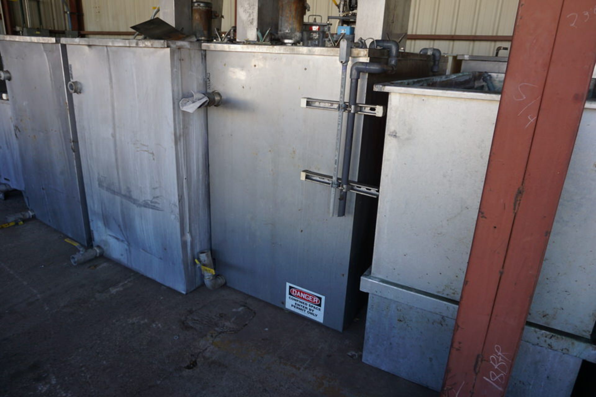 (16) Stainless Steel (1) Composite Chemical Wash Tanks - Image 14 of 17