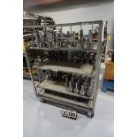 (2) Portable Material Racks, (1) w/ Approx 100 Assort Size Toolholders