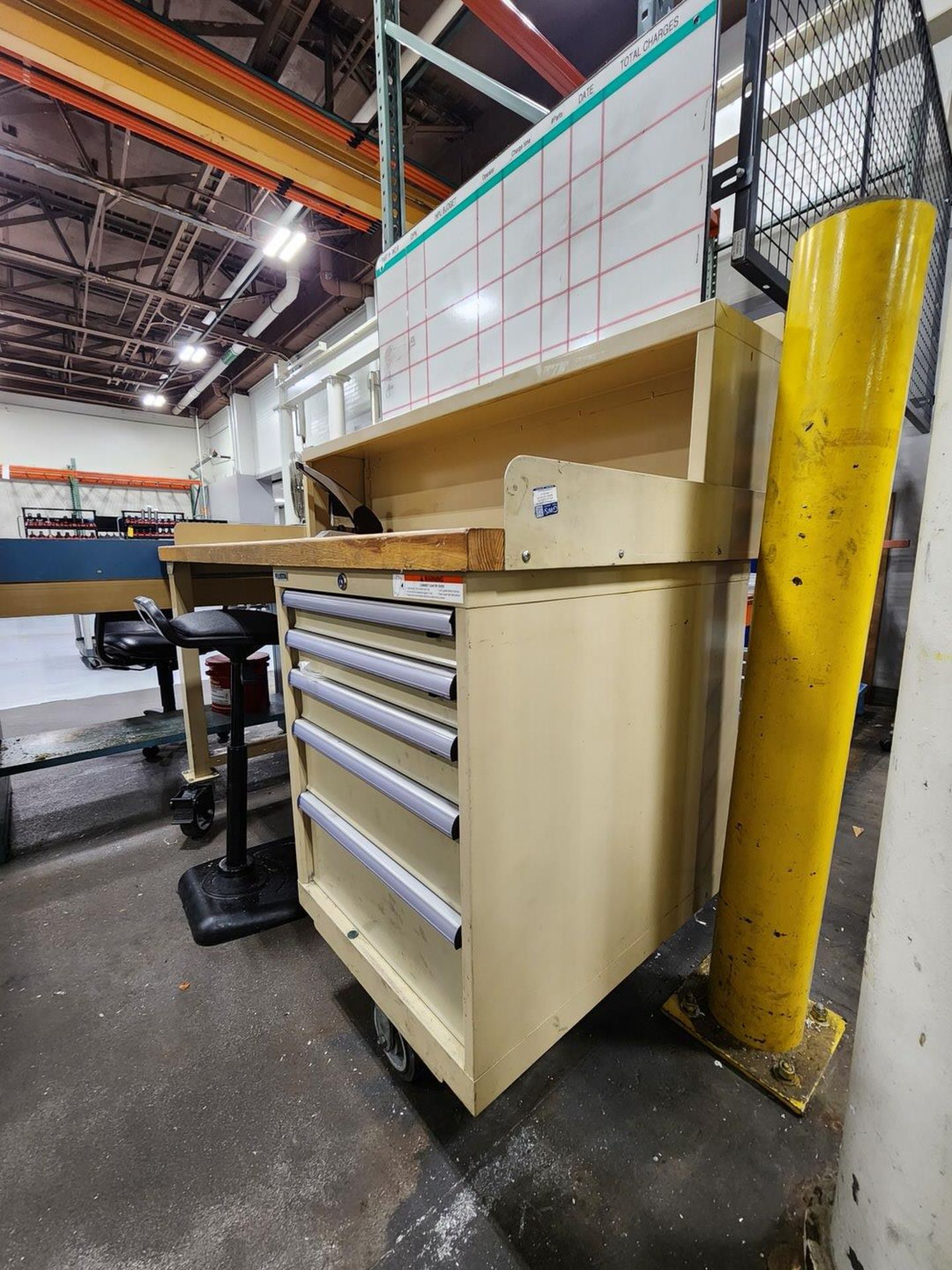 Lista Work Station W/ 10-Drawer Modular Cabinet; W/ Portable Computer Station (Toyoda CNC Area) - Image 4 of 10