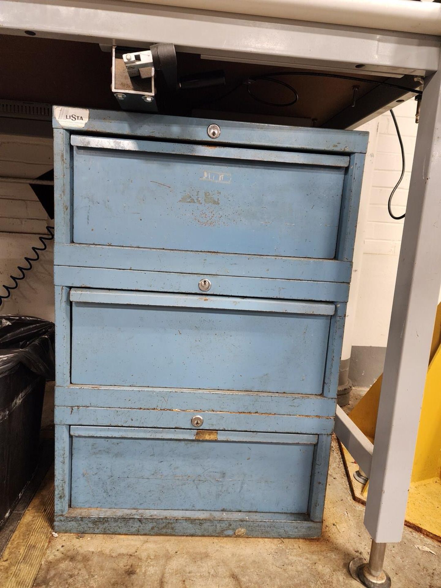 Ele Work Station W/ Lista Matl.Cabinet (Location: Chem Shop Area) - Image 4 of 6