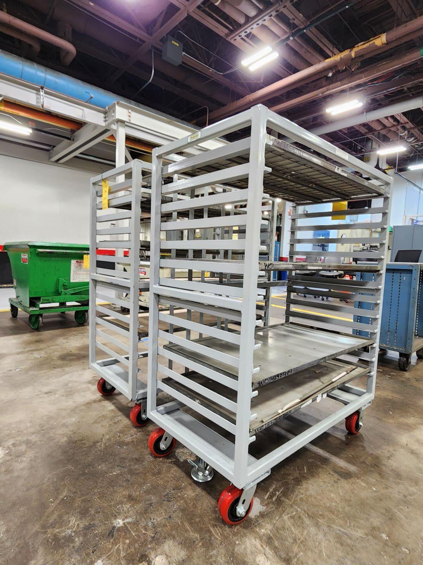 (2) Rolling Matl. Carts (Location: Machine Room) - Image 3 of 4