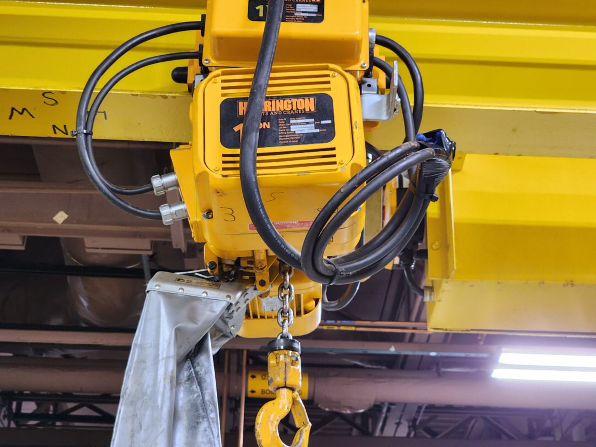 Proserv Anchor Crane 1 Ton Overhead Crane 38-1/2' x 21-1/2' x 11'H Appr.; W/ 1 Ton Harrington - Image 13 of 16