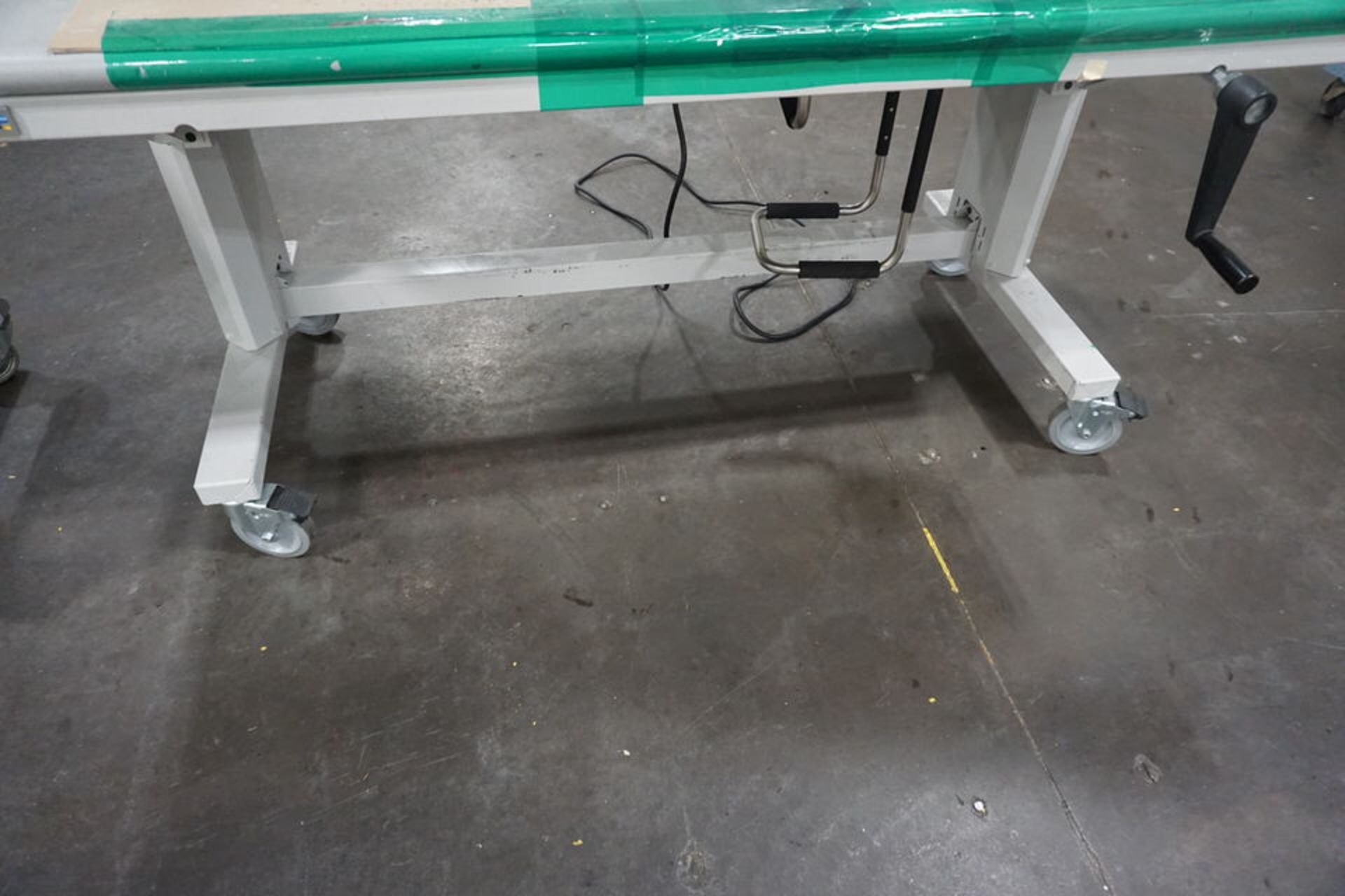 (2) Elec Lighted Adj Ht Work Benches, 30" x 60" on Casters - Image 4 of 5