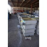 (12) Stainless Steel (3) Composite Chemical Wash Tanks