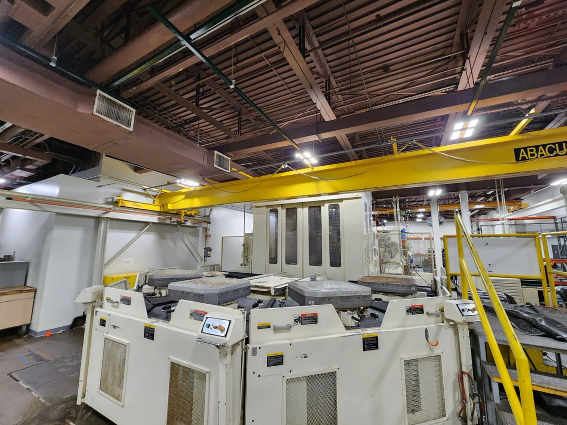 Abacus 4-Post 1 Ton Overhead Crane 26' x 22' x 8' Appr.; W/ Hoist; (Toyoda CNC Area) - Image 6 of 19