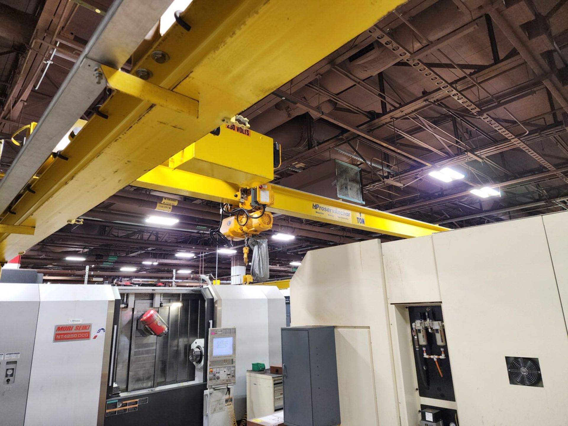 Proserv Anchor Crane 1 Ton Overhead Crane 38-1/2' x 21-1/2' x 11'H Appr.; W/ 1 Ton Harrington - Image 2 of 16