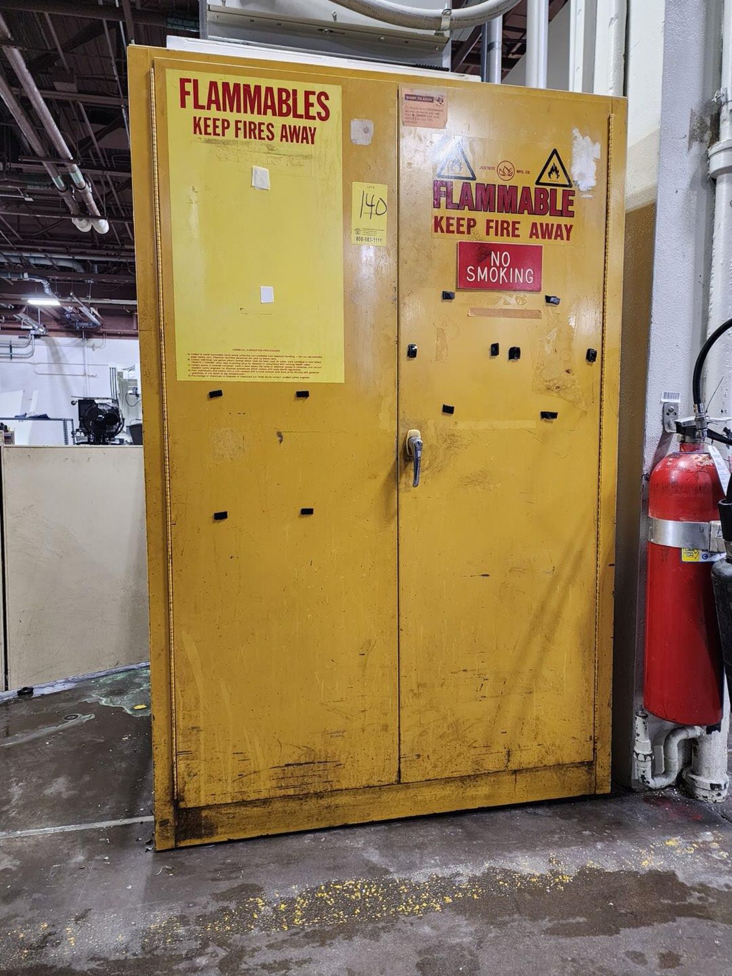 Justrite Flammable Locker (Location: Machine Room)
