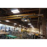 Grobel 500 lb Cap Overhead Crane w/ (2) Coffing 250 lb cap Elec Hoists, 21'w x 36'lg x 8'tall