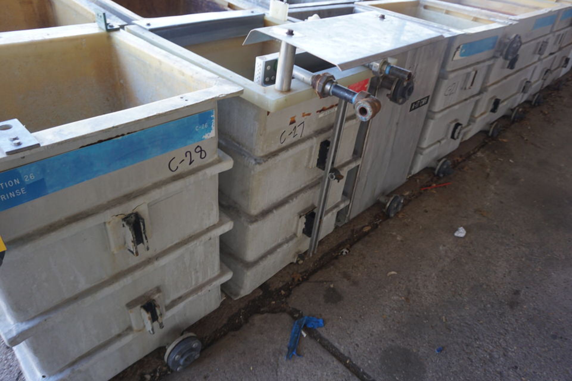 (6) Stainless Steel (8) Composite Chemical Wash Tanks - Image 12 of 12