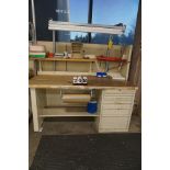 Work Bench w/ Light, 6 Drawer Cabinet 30" x 72"