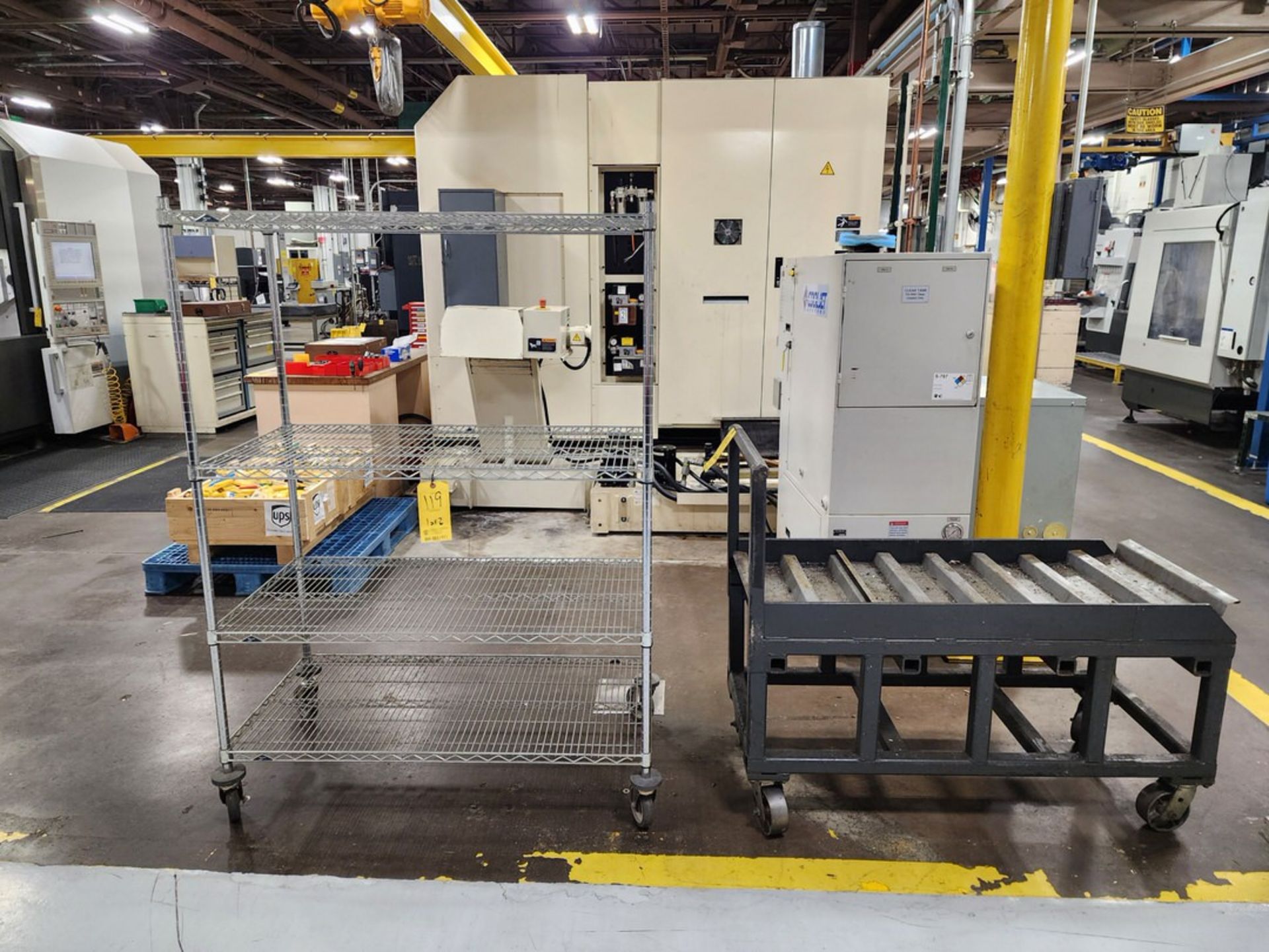 (2) Rolling Matl. Carts (Location: Machine Room)