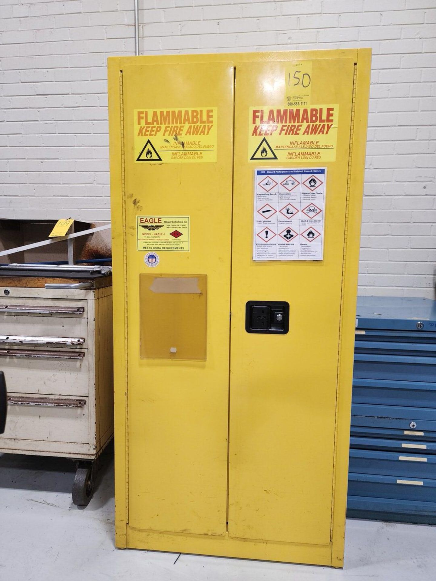 Flammable Locker 55gal Cap. (Toyoda CNC Area) - Image 2 of 4