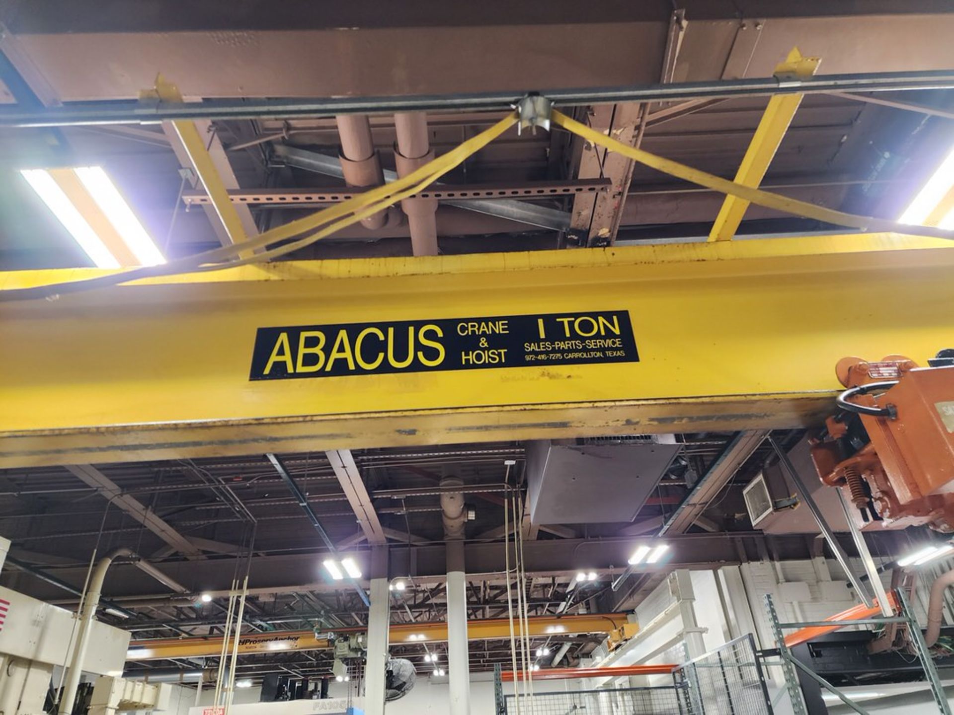 Abacus 4-Post 1 Ton Overhead Crane 26' x 22' x 8' Appr.; W/ Hoist; (Toyoda CNC Area) - Image 9 of 19