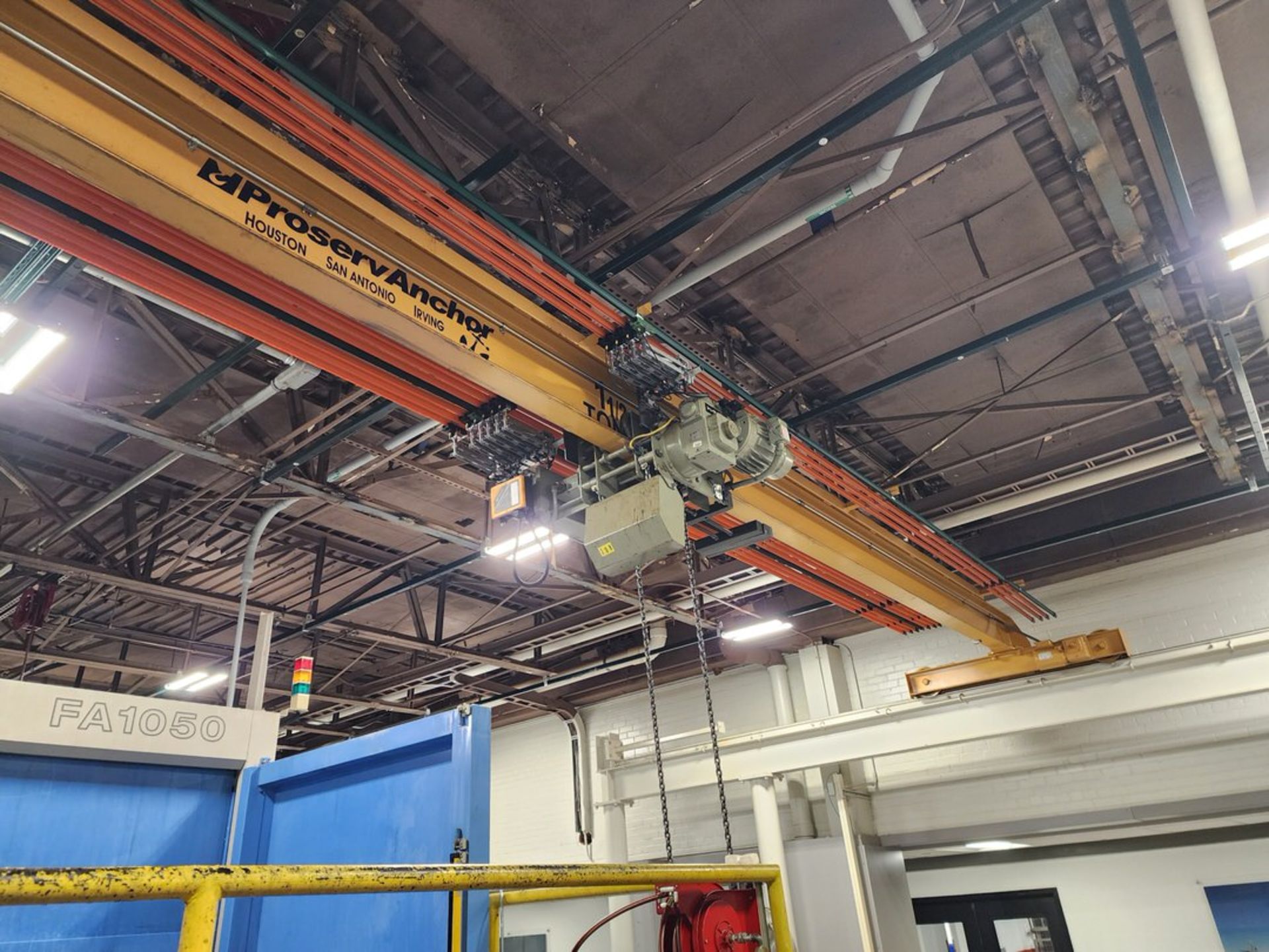 Proserv 4-Post 1-1/2 Ton Overhead Crane 28-1/2' x 24' x 12-1/2' Appr. W/ Hoist (Toyoda CNC Area) - Image 15 of 21