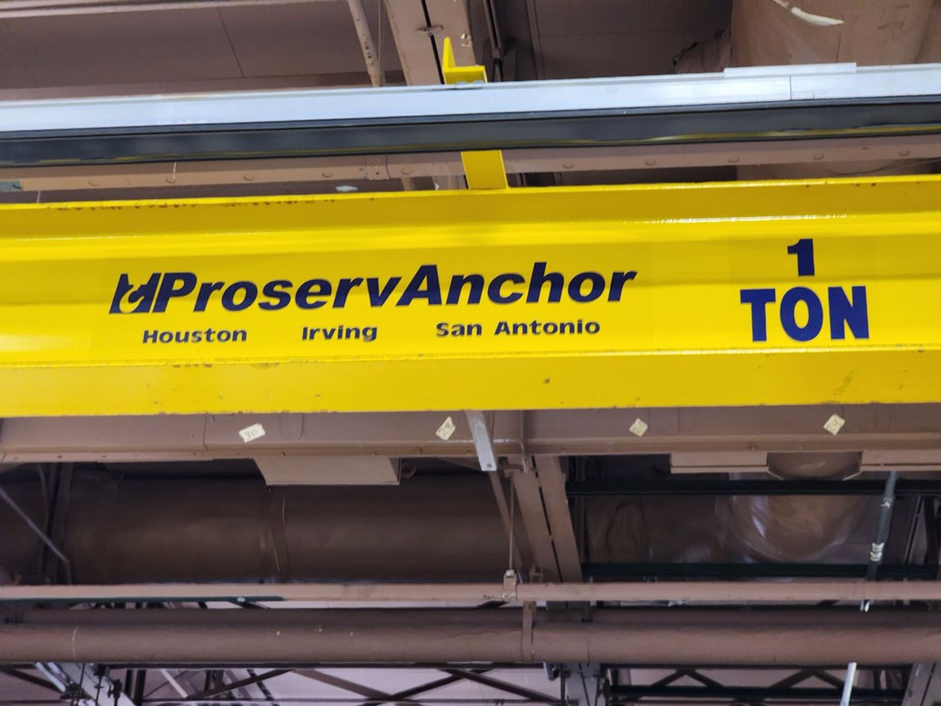 Proserv Anchor Crane 1 Ton Overhead Crane 38-1/2' x 21-1/2' x 11'H Appr.; W/ 1 Ton Harrington - Image 15 of 16