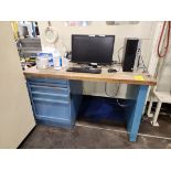 Work Station (Contents Ecl.) W/ Modular Cabinet (Location: Machine Room)