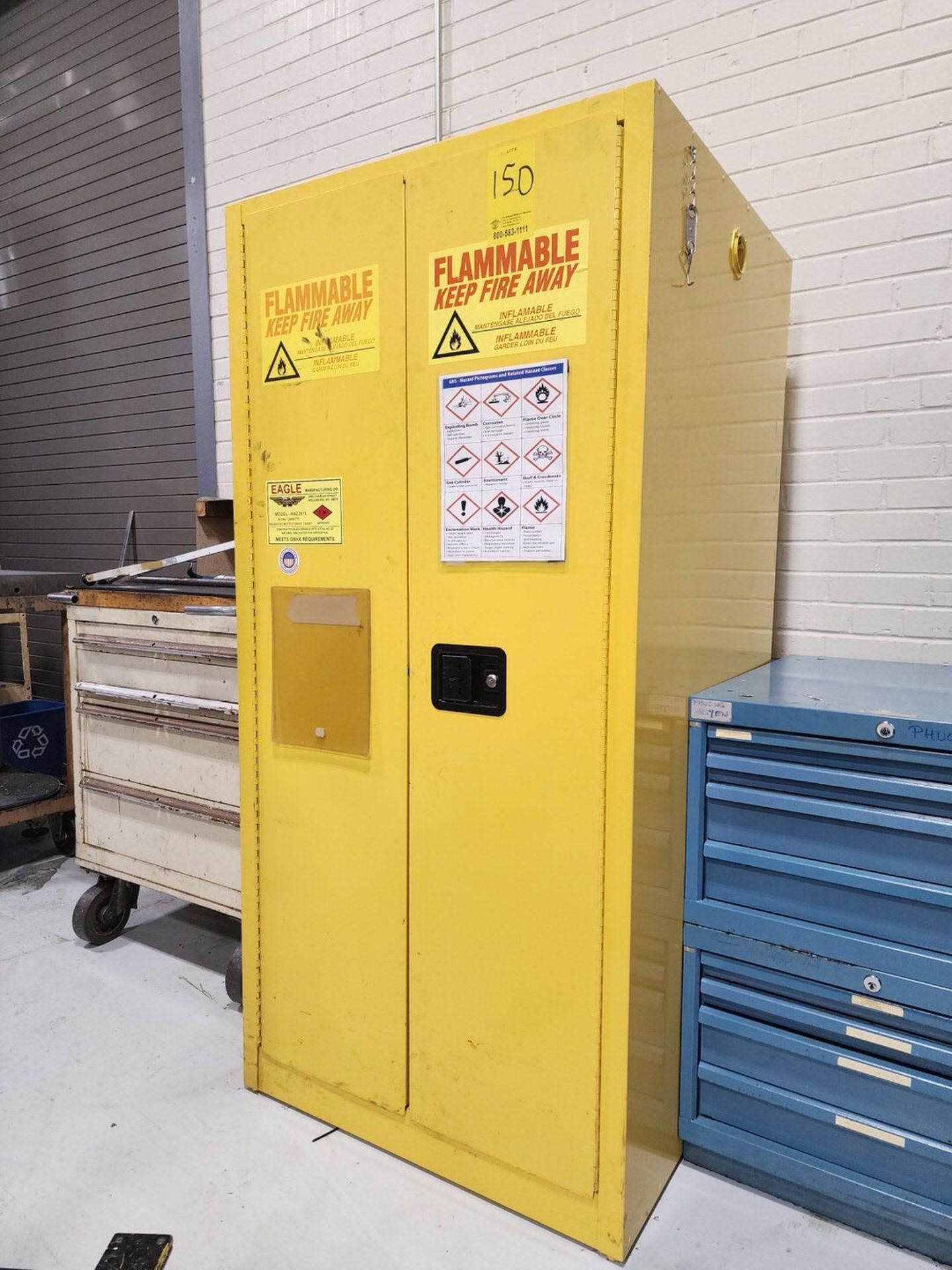 Flammable Locker 55gal Cap. (Toyoda CNC Area)