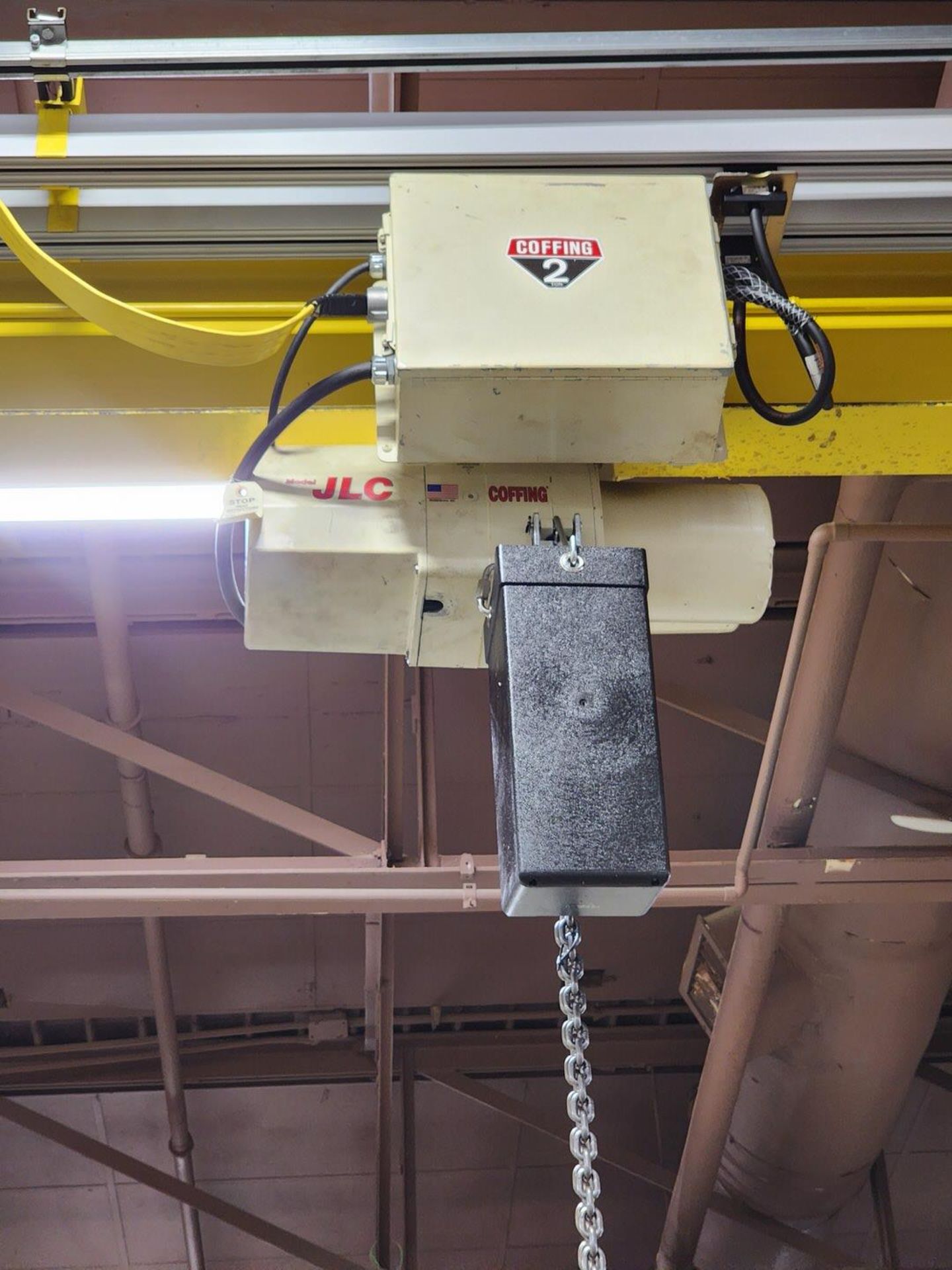 Industrial Handling Systems 4-Post 2 Ton Overhead Crane 28' x 24-1/2' x 11-1/2'H (Location: Machine - Image 4 of 14