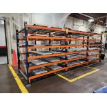 Roller Conveyor Rack Overall Dims: 192" x 51", (4) 72" Uprights, (42) 60" Crossbeams (Location: