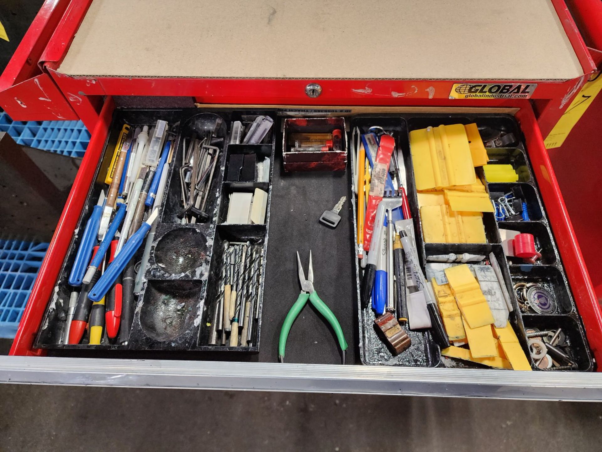 Global 7-Drawer Rolling Tool Box (Location: Machine Room) - Image 4 of 11