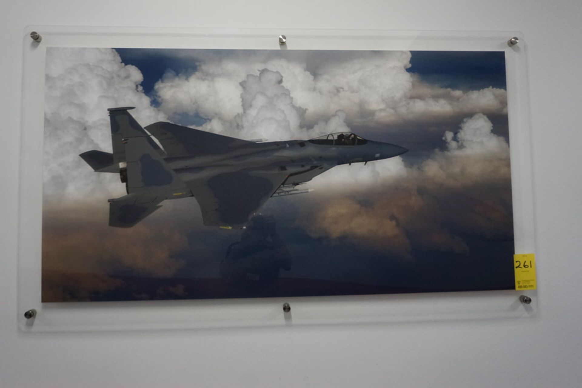 Plexiglass Framed Military Picture