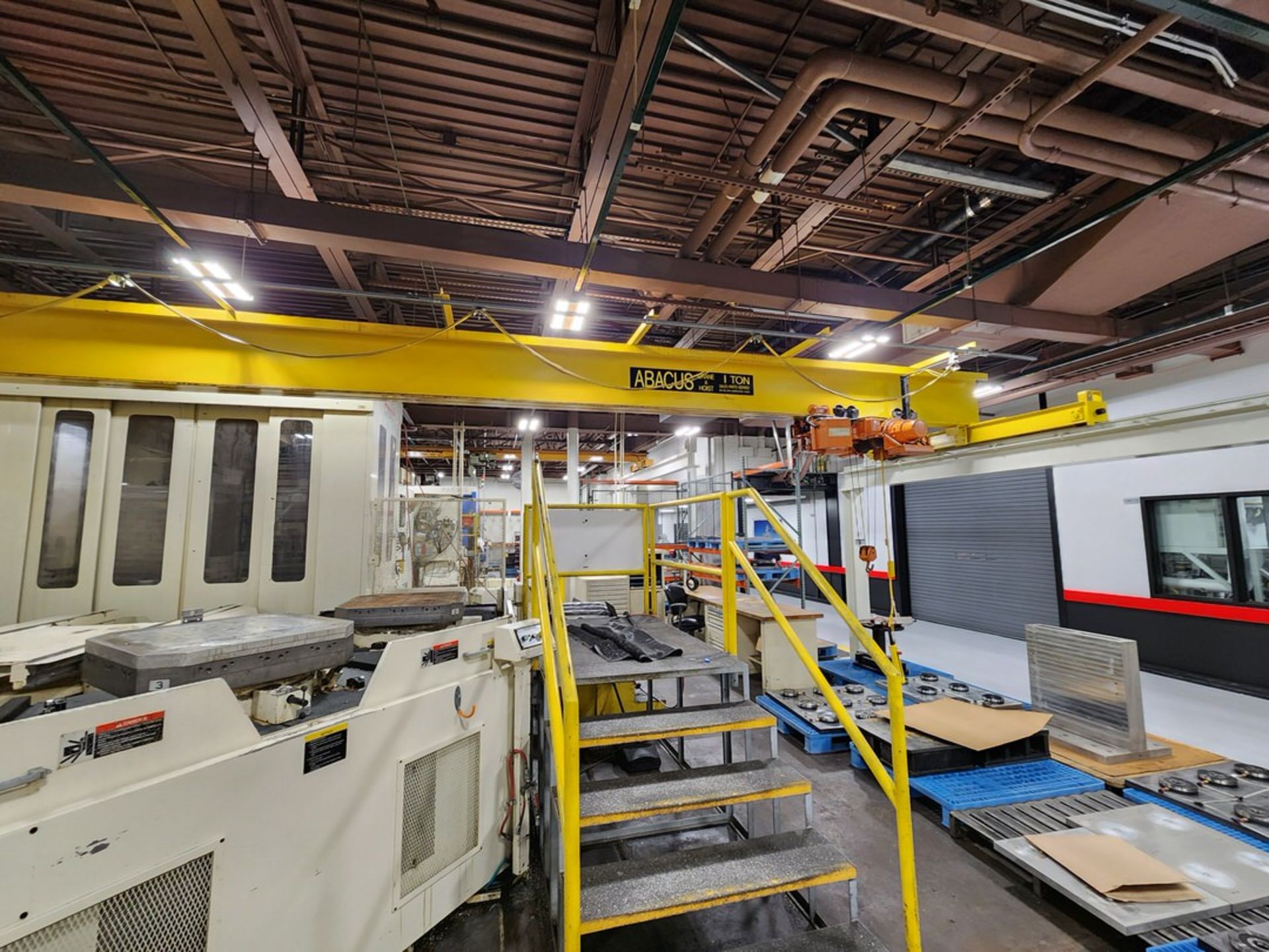 Abacus 4-Post 1 Ton Overhead Crane 26' x 22' x 8' Appr.; W/ Hoist; (Toyoda CNC Area) - Image 5 of 19