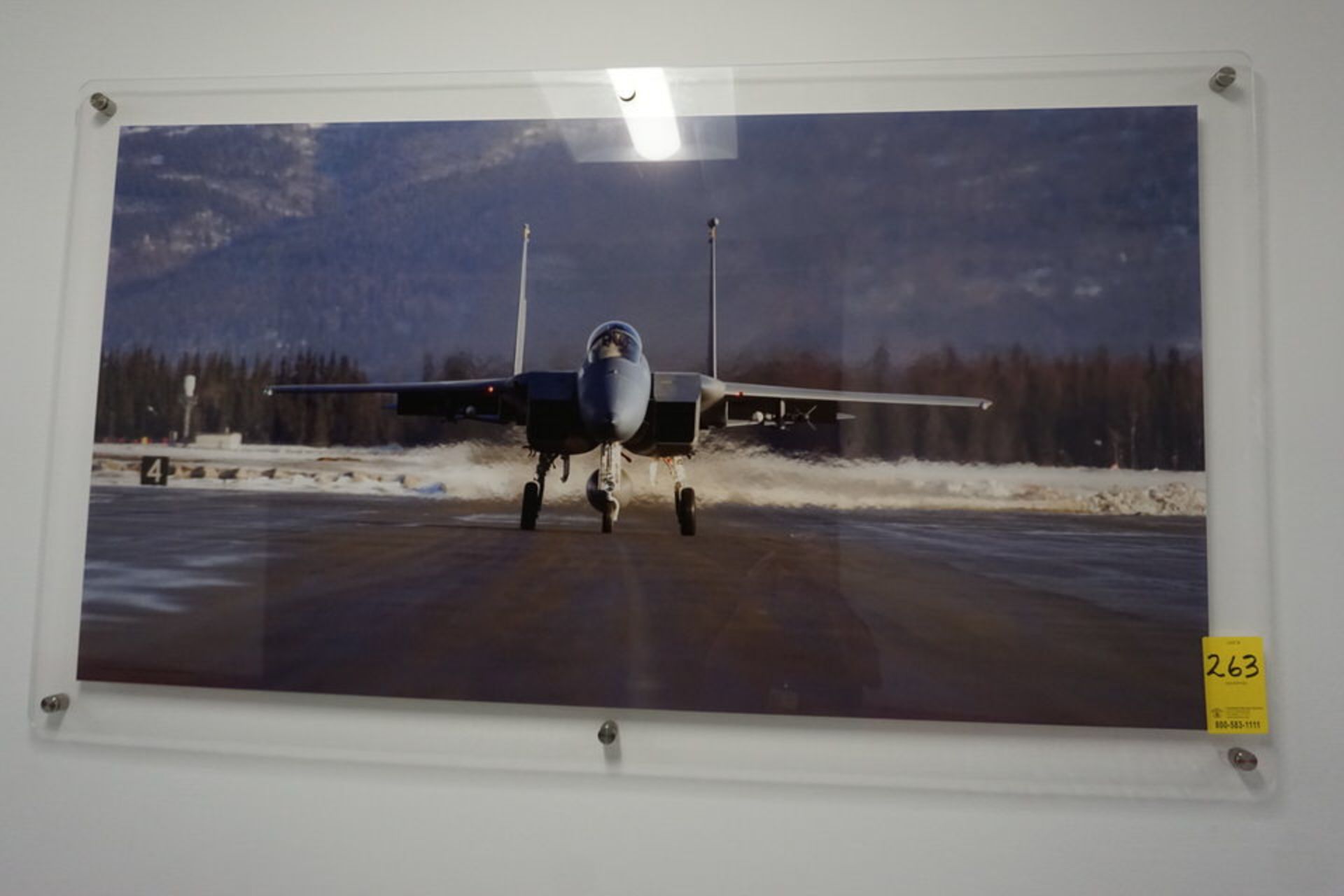 Plexiglass Framed Military Picture