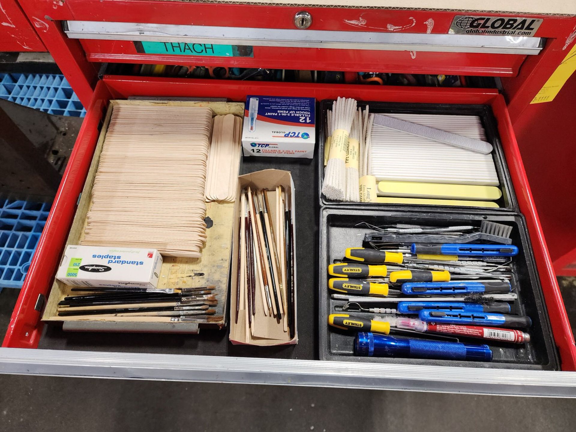 Global 7-Drawer Rolling Tool Box (Location: Machine Room) - Image 5 of 11