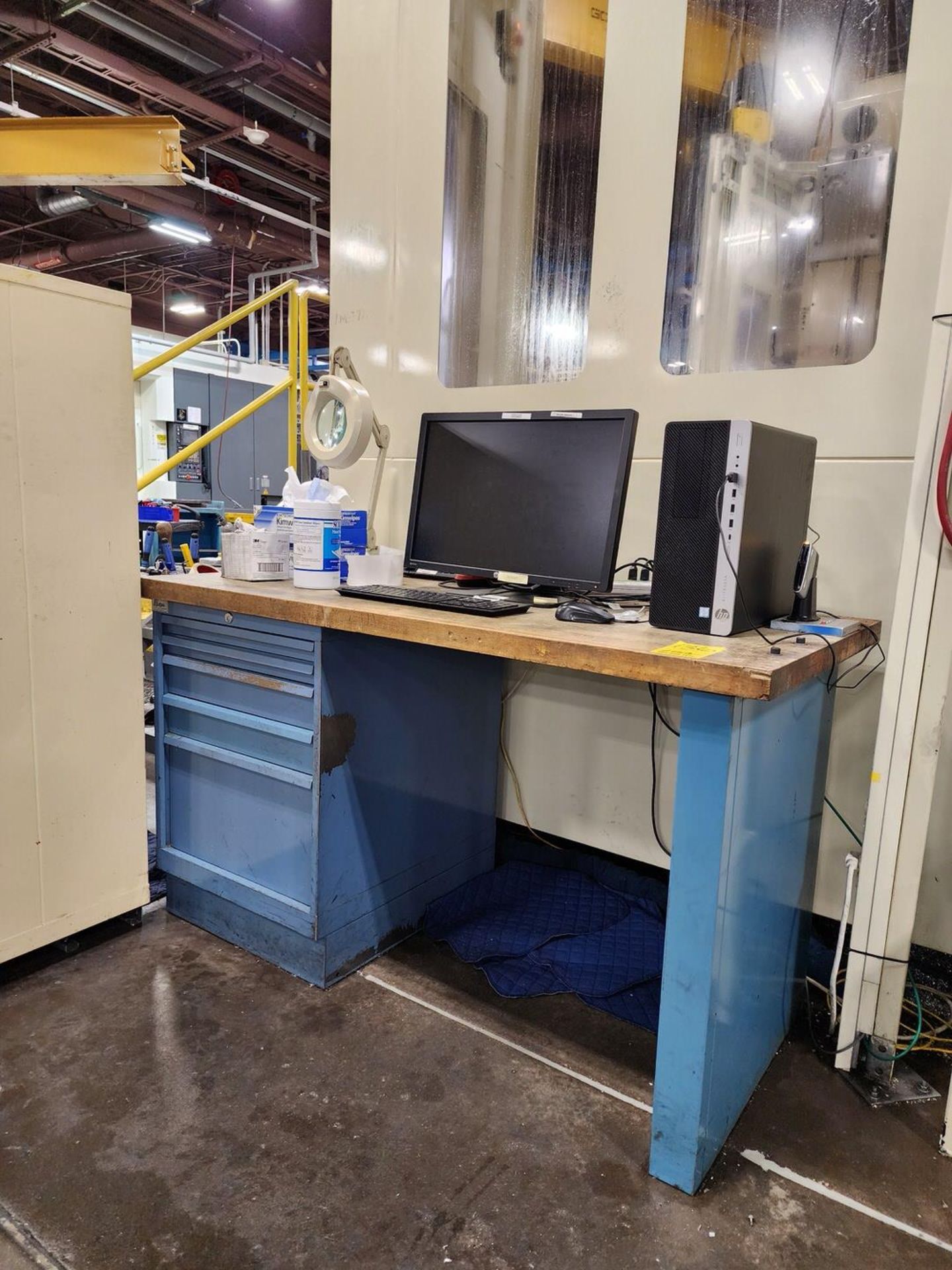 Work Station (Contents Ecl.) W/ Modular Cabinet (Location: Machine Room) - Image 2 of 4