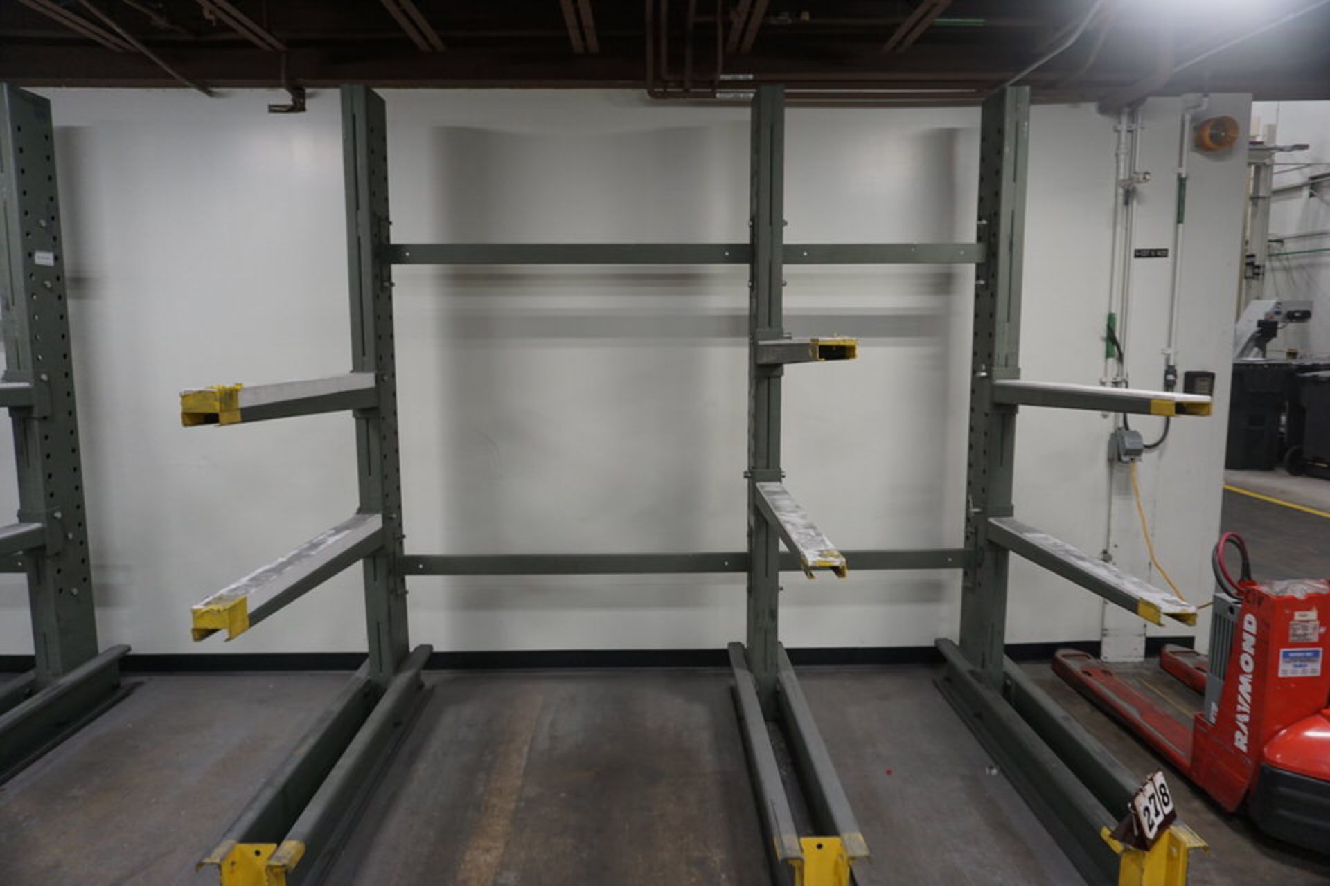 (7) Cantilever Racks, Approx 8'w x 4' Arms x 8' Tall, Rated 3,000 lb cap Per Shelf, Sold Empty - Image 2 of 7