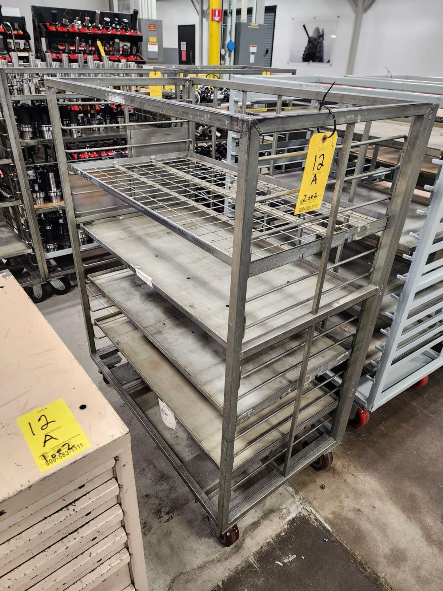 (2) Rolling Matl. Carts (Location: Machine Room) - Image 6 of 6