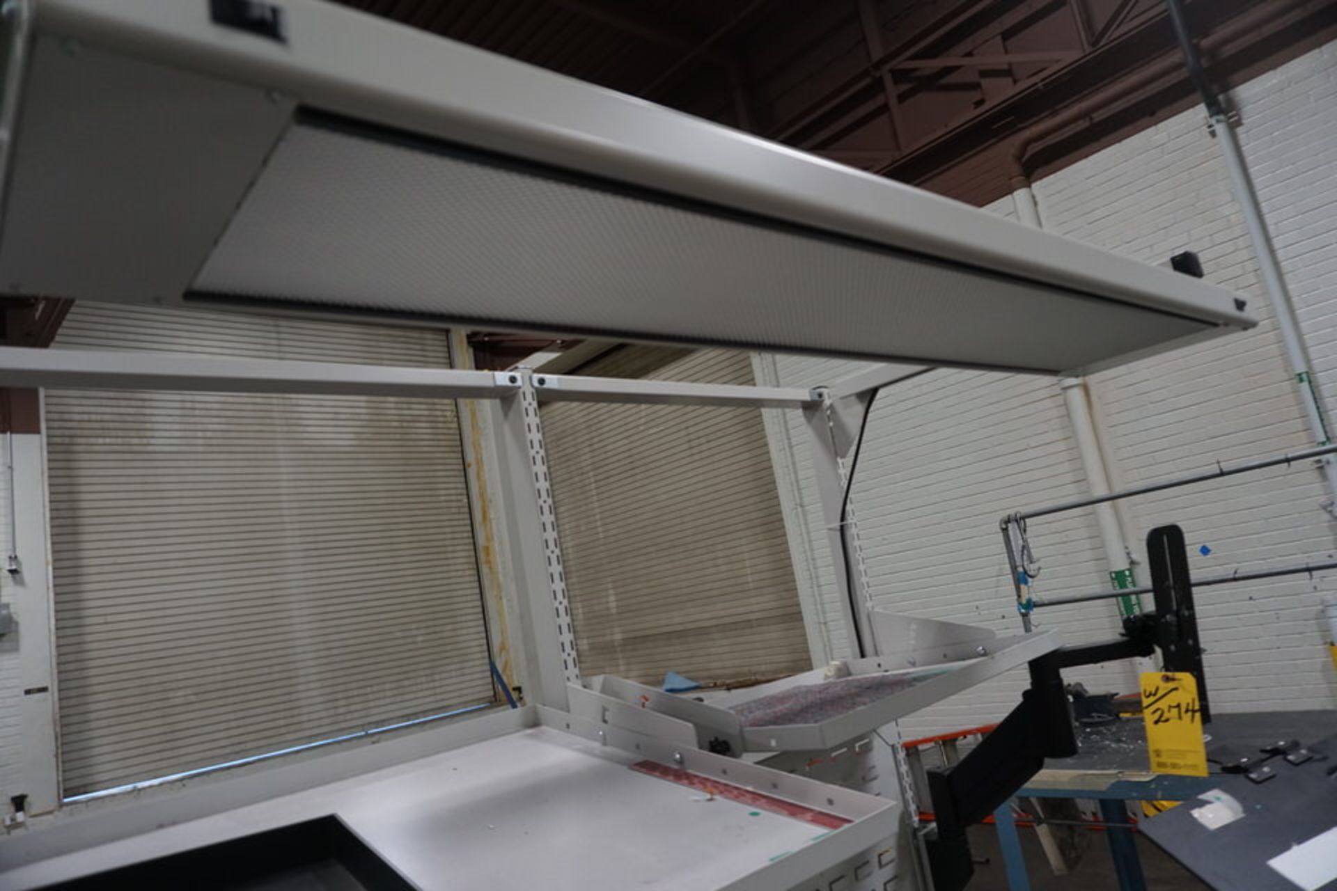 (2) Elec Lighted Adj Ht Work Benches, 30" x 60" on Casters - Image 5 of 5