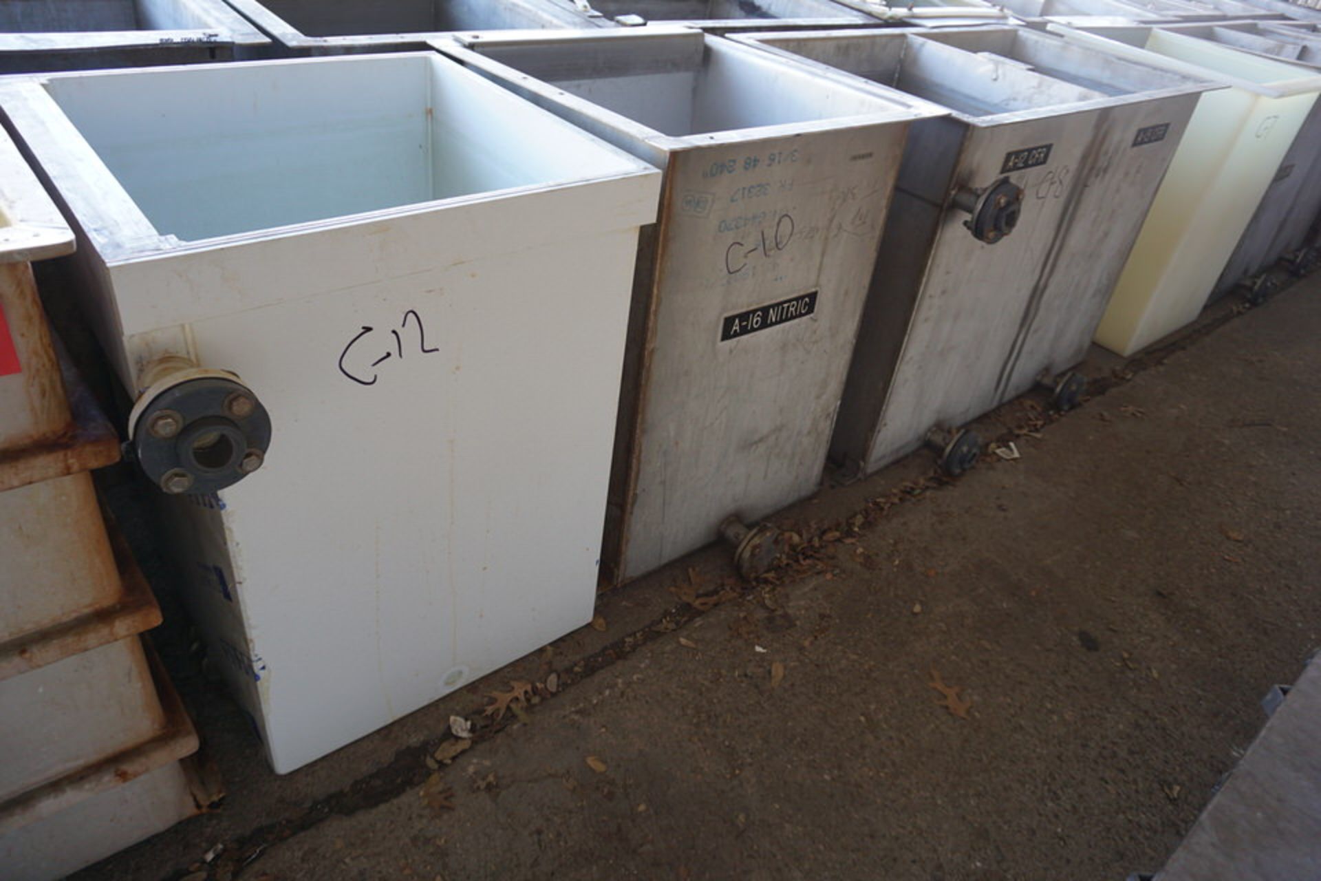 (6) Stainless Steel (8) Composite Chemical Wash Tanks - Image 10 of 12