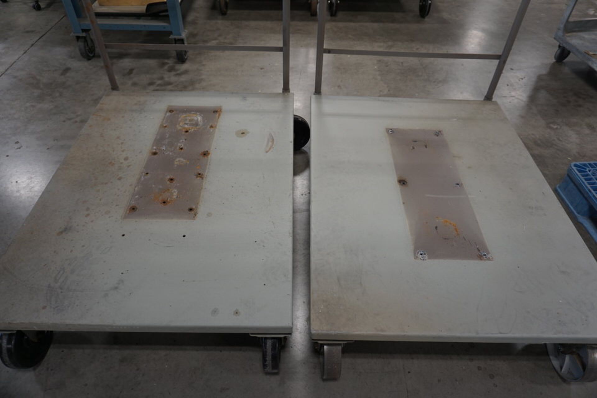 (2) Steel Deck Platform Carts, 3' x 4' - Image 2 of 2