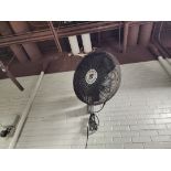 (4) Mounted Wall Fans (Location: Chem Shop Area)