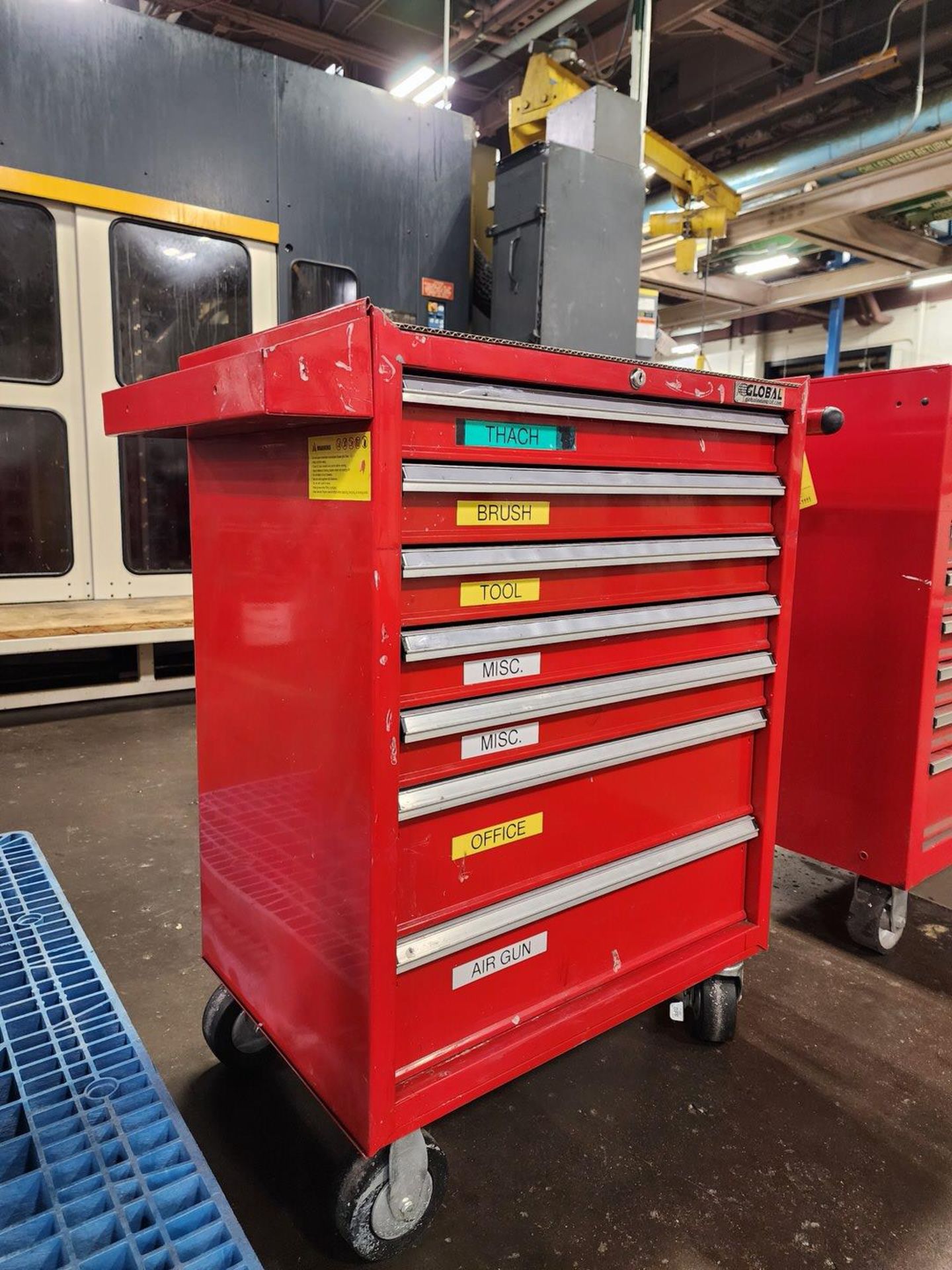 Global 7-Drawer Rolling Tool Box (Location: Machine Room) - Image 3 of 11