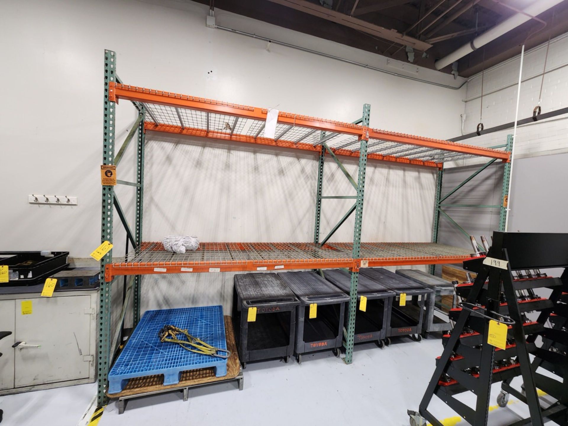 (2) Sections Of Pallet Racks (5) 120" x 42" Uprights; (13) 96" Crossbeams (Toyoda CNC Area) - Image 2 of 6