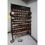 Portable 50 Taper Tool Rack w/ Approx (54) Toolholders