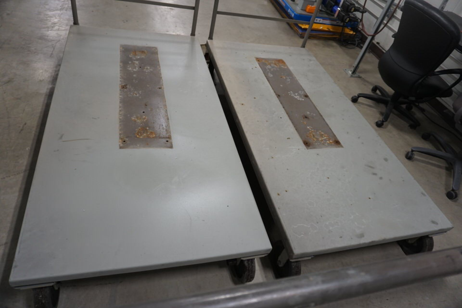 (2) Steel Deck Platform Carts, 3' x 6' - Image 2 of 2