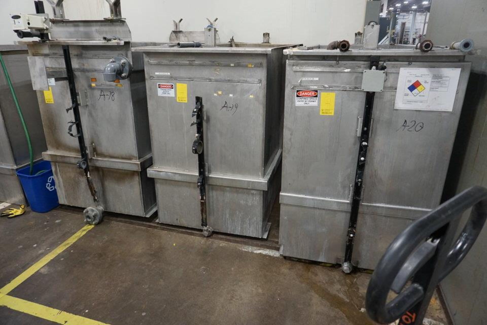 (7) Stainless Steel (3) Composite Chemical Wash Tanks - Image 18 of 18