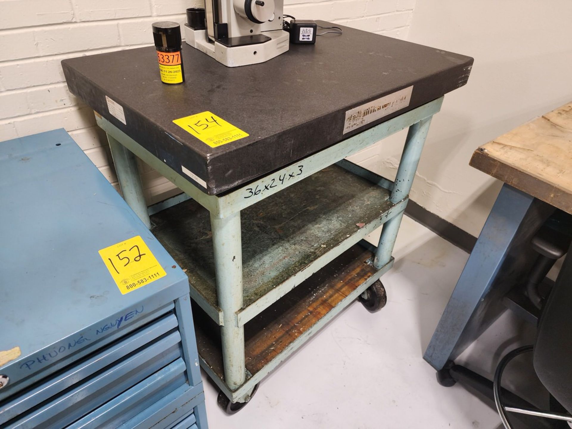 Granite Table 36" x 24" x 3" W/ Stand (Toyoda CNC Area) - Image 2 of 3
