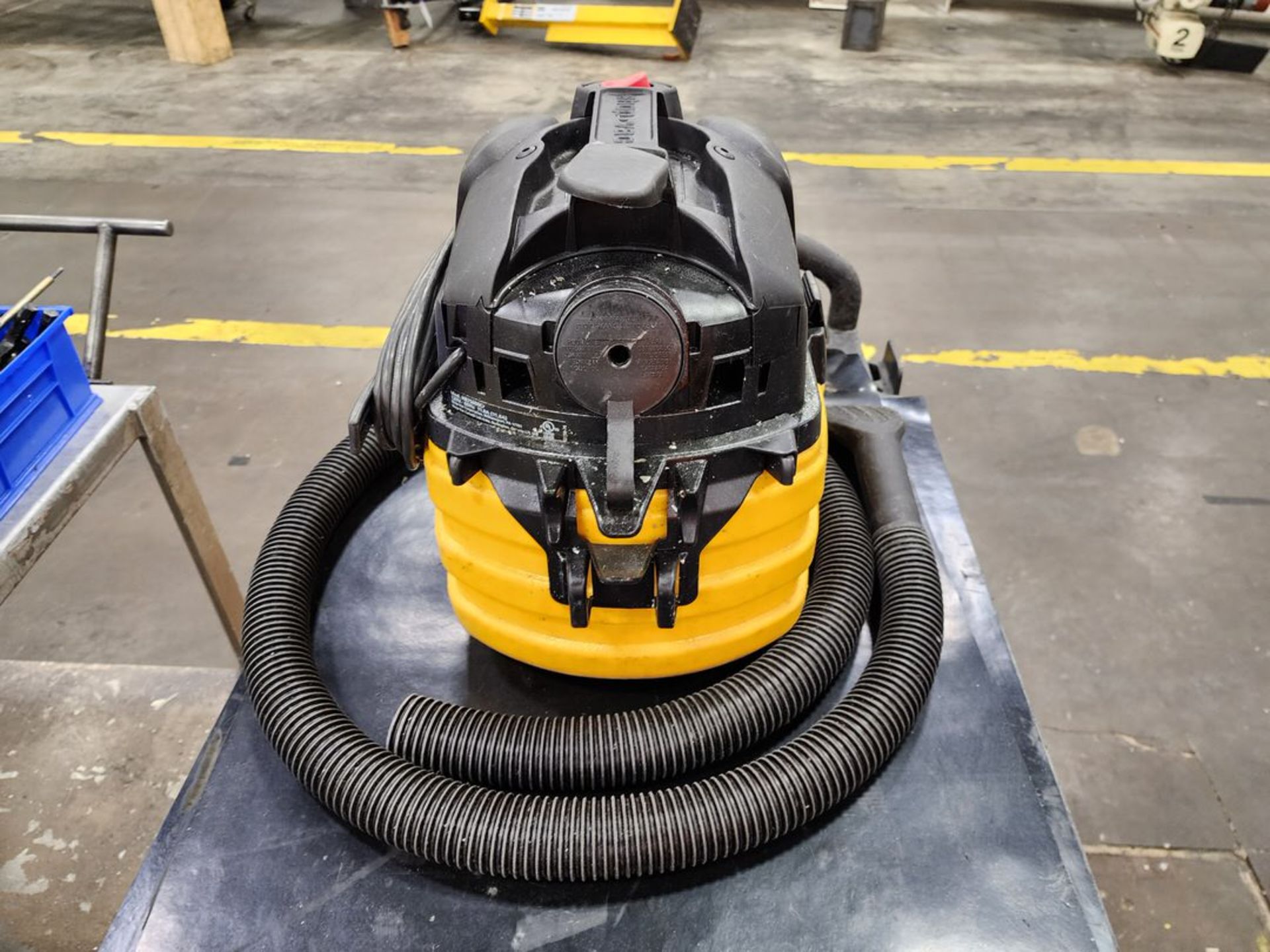 Rolling Matl. Cart W/ 5gal Wet/Dry Vac (Location: Machine Room) - Image 5 of 8