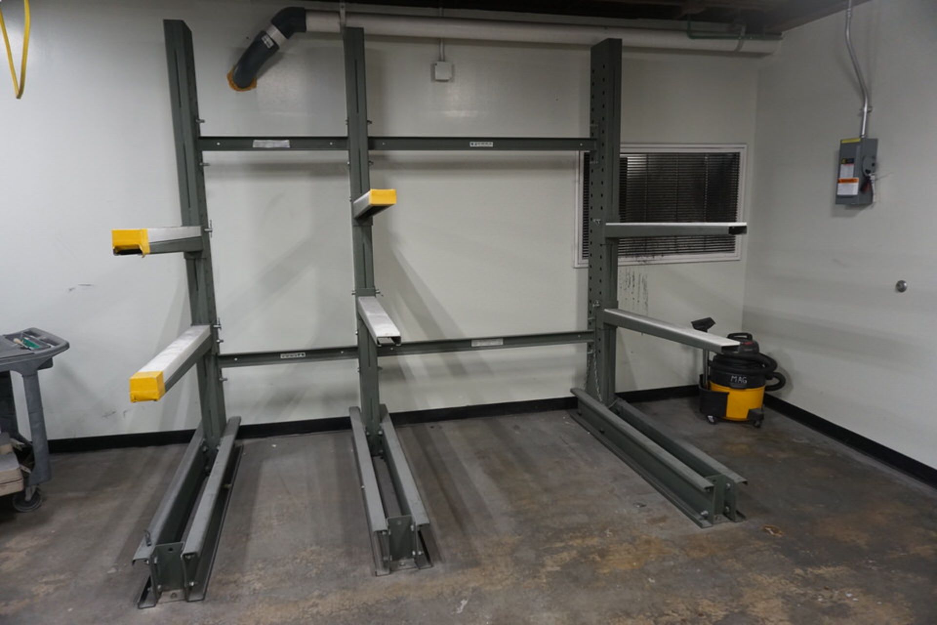 (7) Cantilever Racks, Approx 8'w x 4' Arms x 8' Tall, Rated 3,000 lb ...