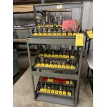 ASSORT CAT 40 TOOL HOLDERS W/ CART