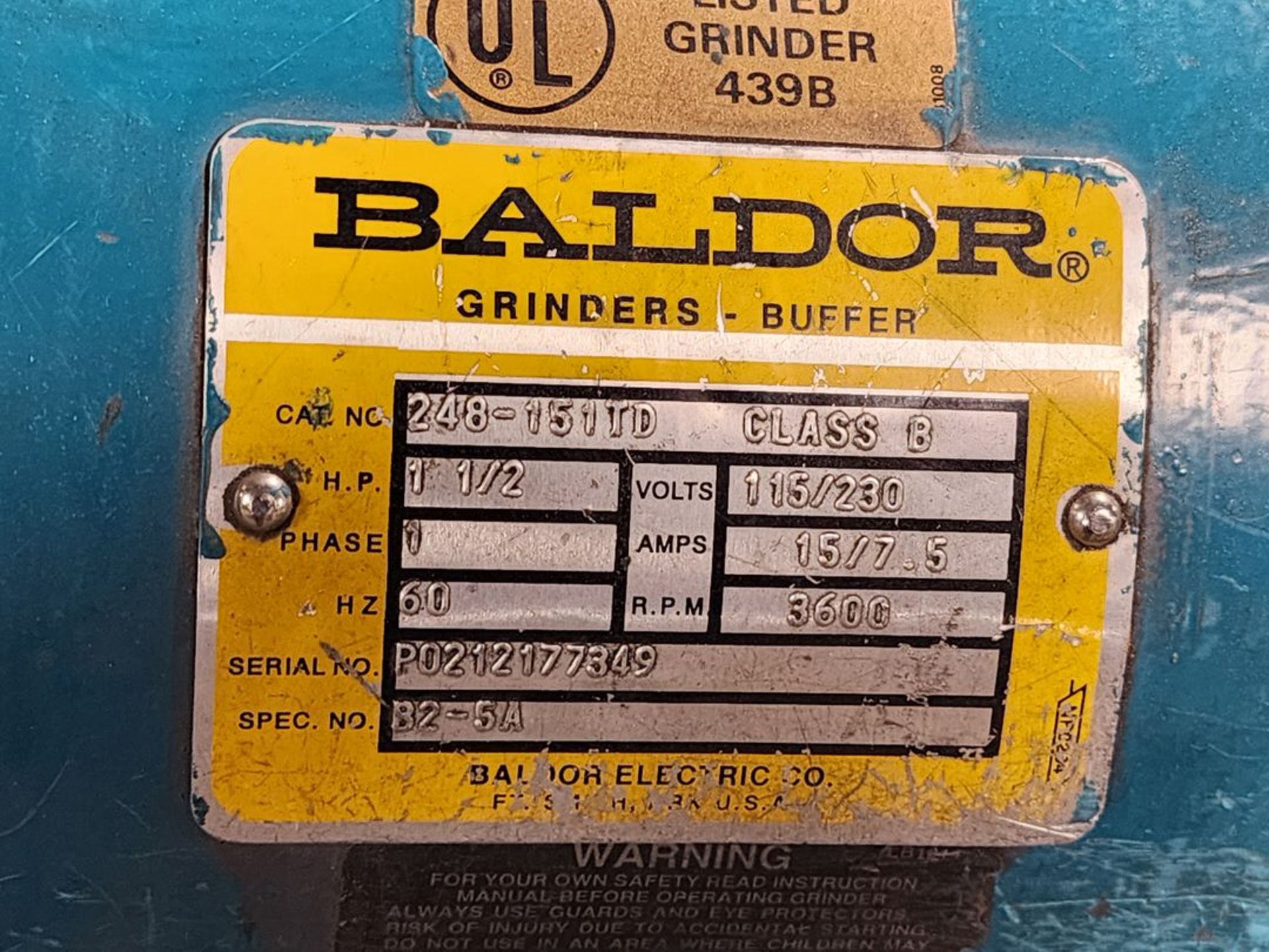 Baldor 2"x48" Grinder W/ Belts - Image 5 of 5