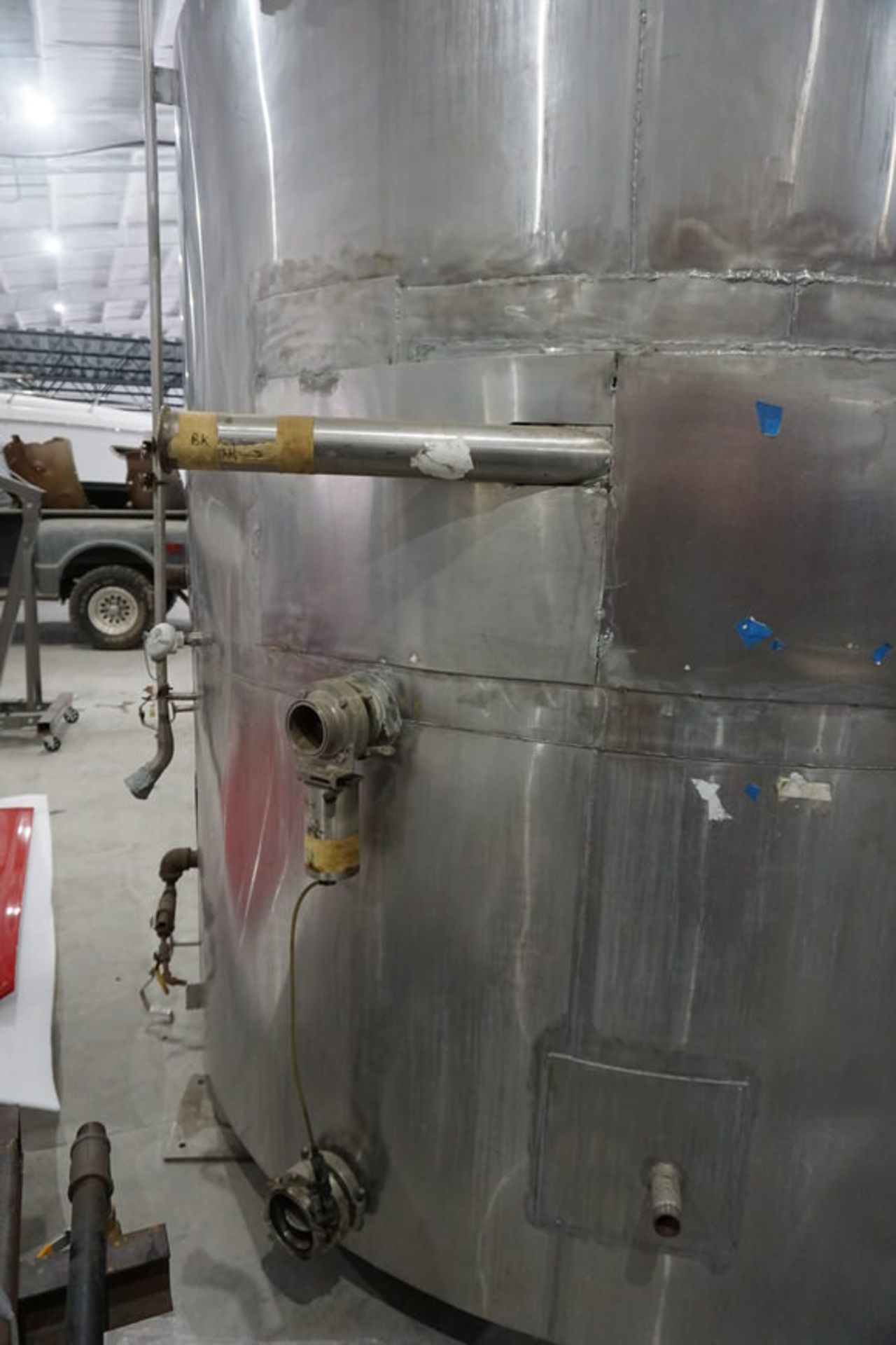 Stainless Steel Mixing Kettle/ Whirpool Tank, 59HL, 745 BBL Max Cap (LOCATION: ROME, TX) - Image 6 of 10