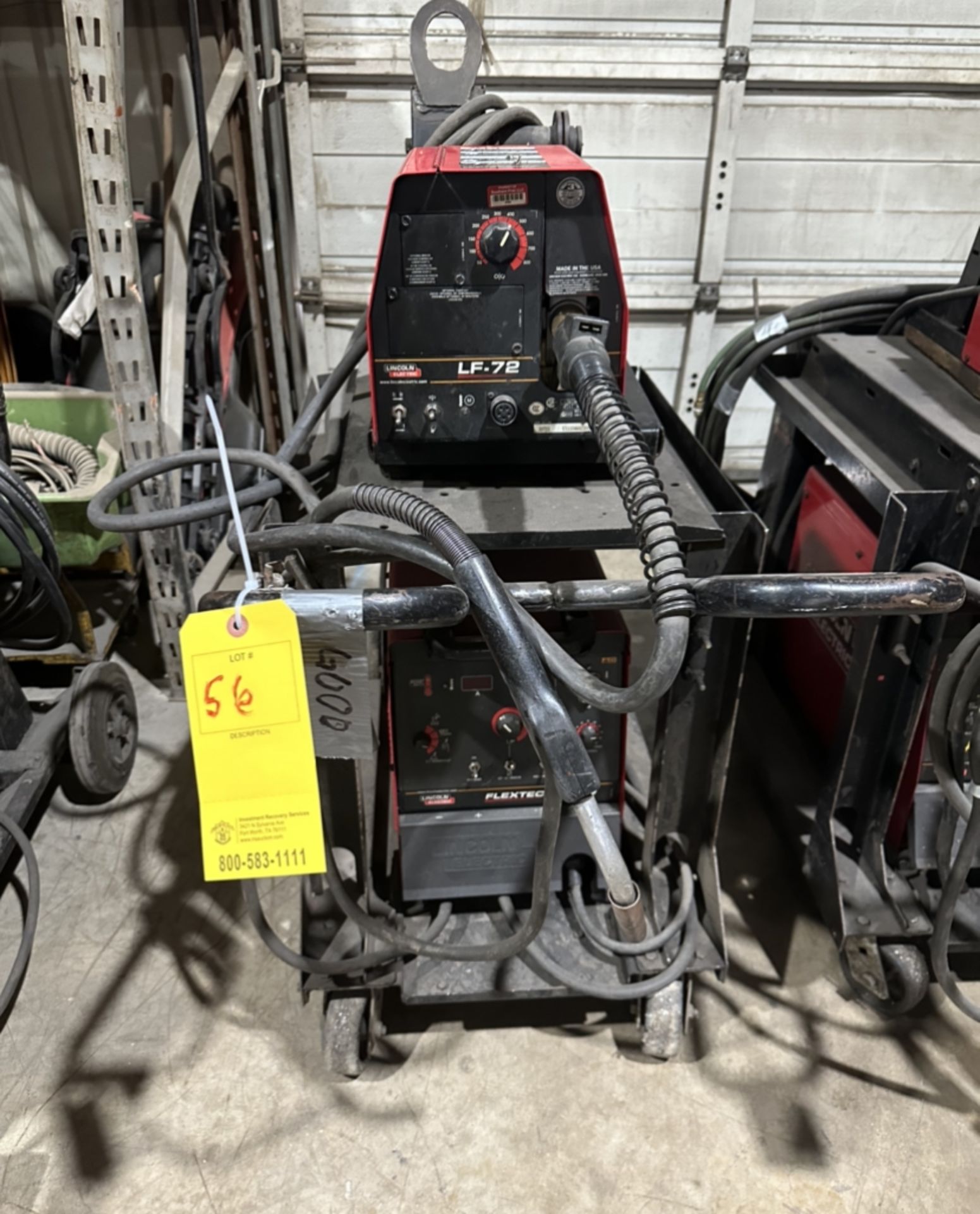 Lincoln Flex Tec 450 Digital Welder w/ Leads, Gun & LF-72 Wire Feeder