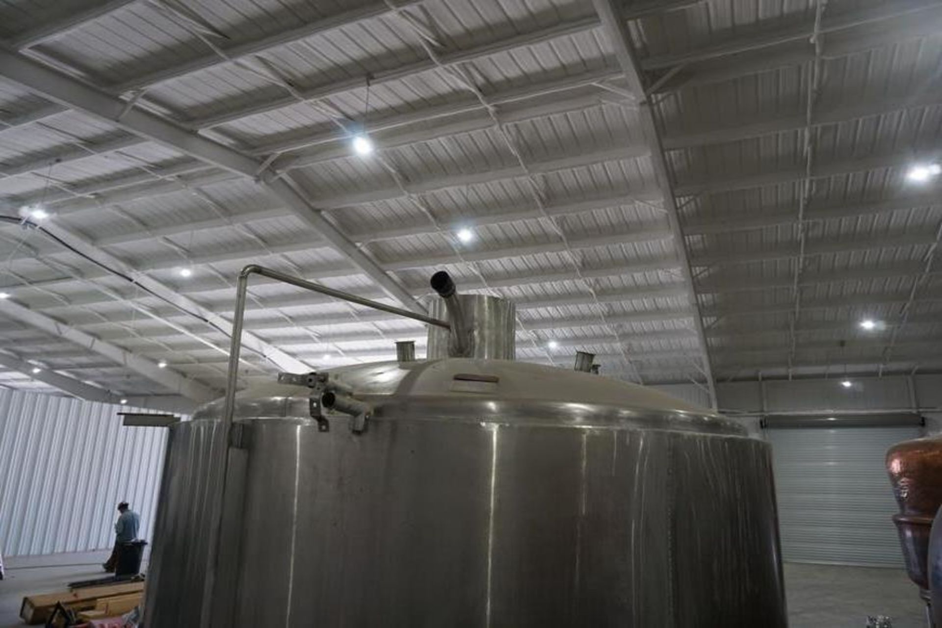 Stainless Steel Mixing Kettle/ Whirpool Tank, 59HL, 745 BBL Max Cap (LOCATION: ROME, TX) - Image 5 of 10
